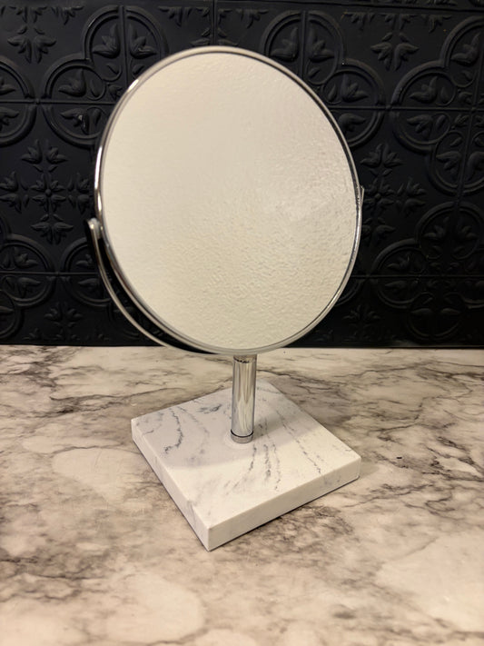 Makeup Table Top Mirror 2 sided Marble base