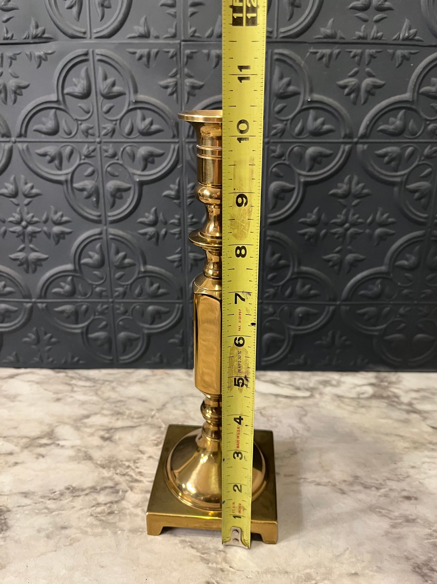 10.25 Solid Brass Candle Holder