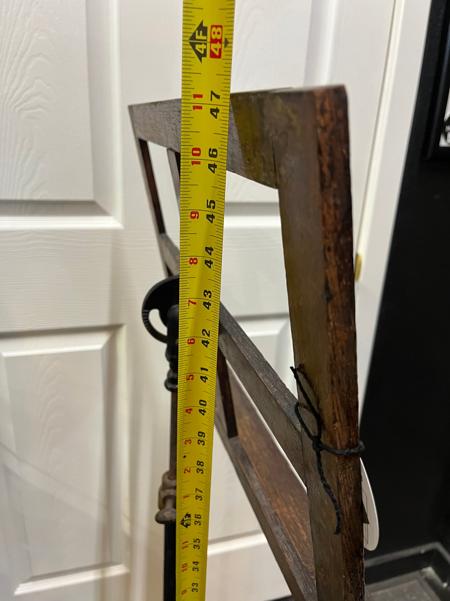 Antique Music Stand With Cast Iron Base
