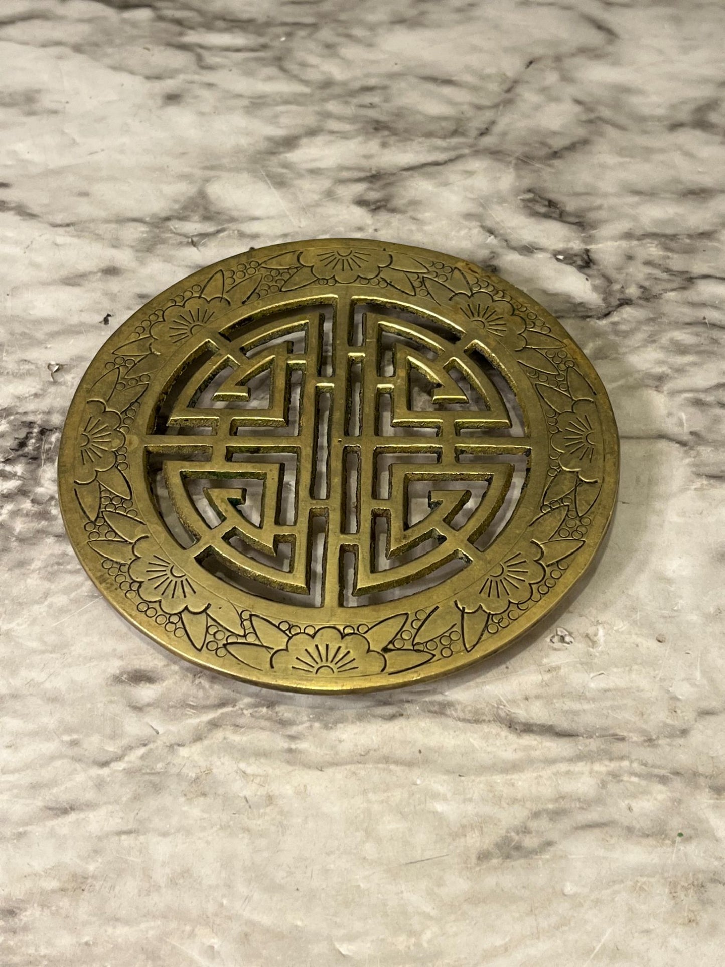 Brass Chinese Trivet