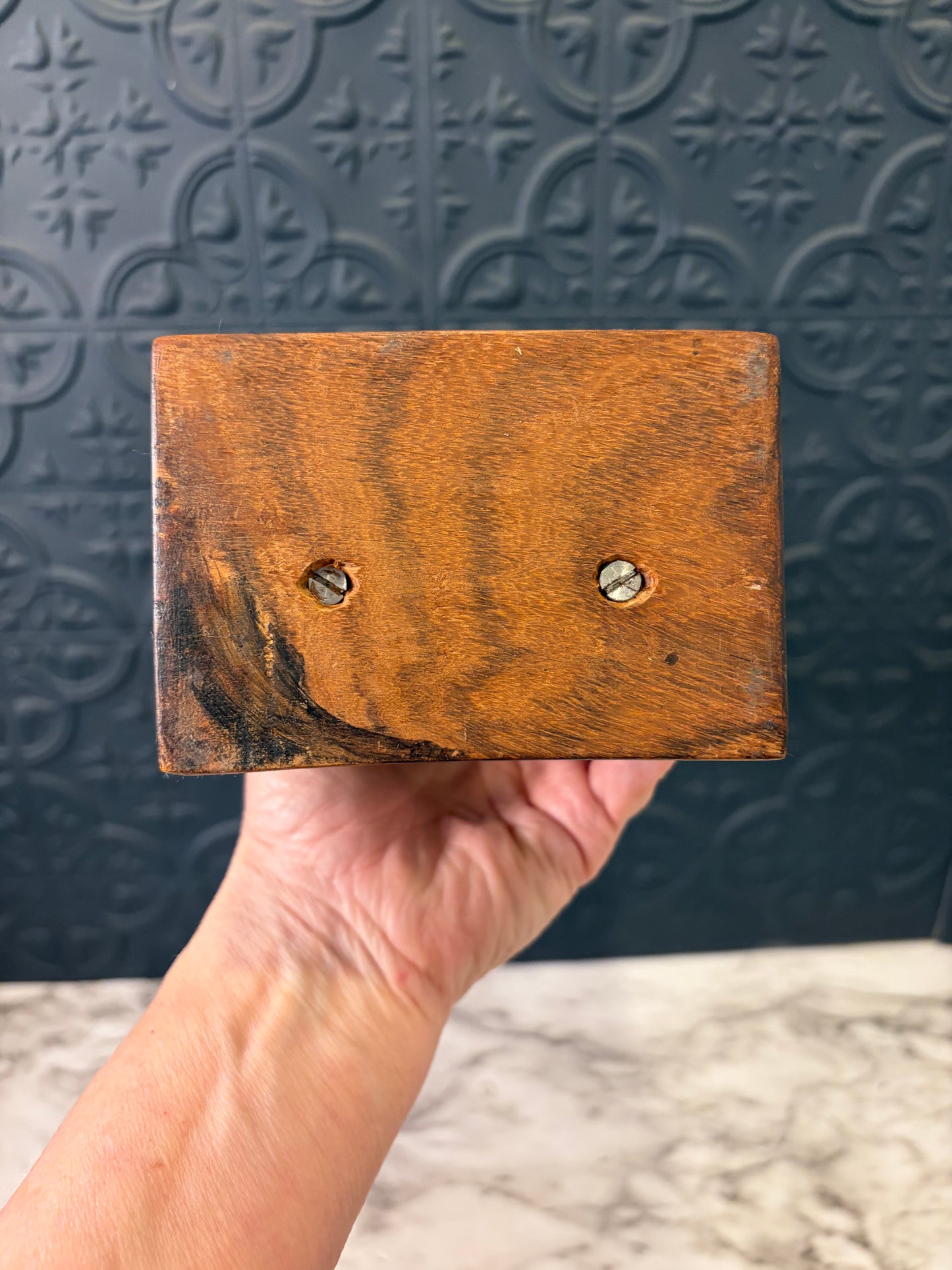 Smiling Wood Carved Buddah