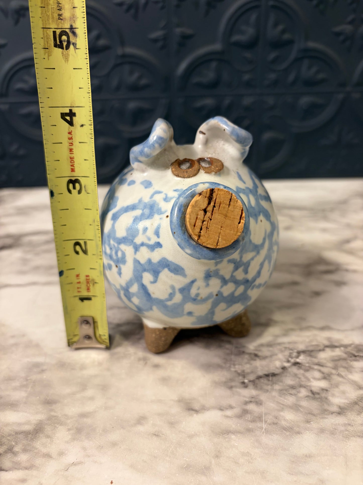 Spongeware Style Piggy Bank Small