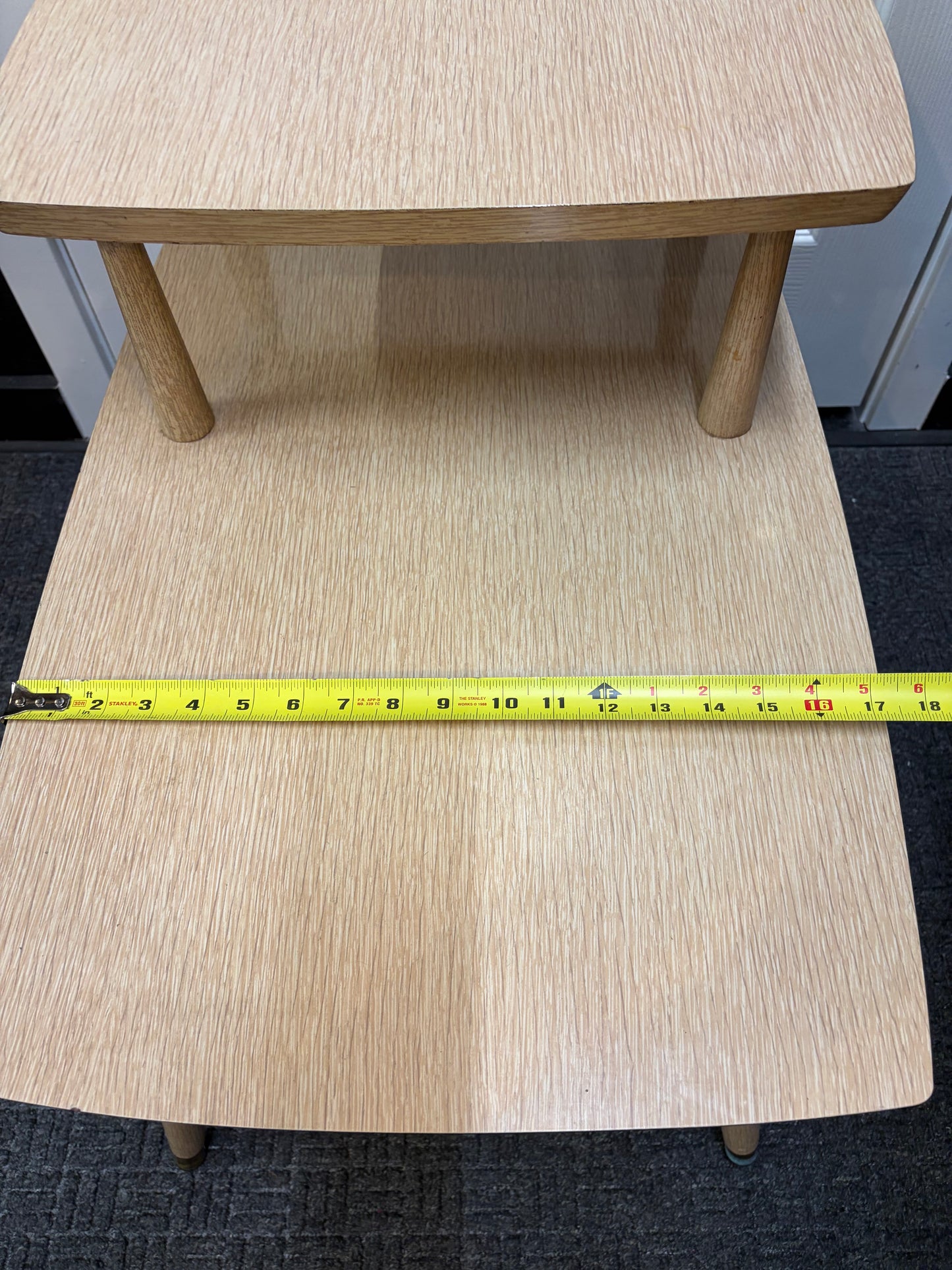 Blonde Two Tier Table