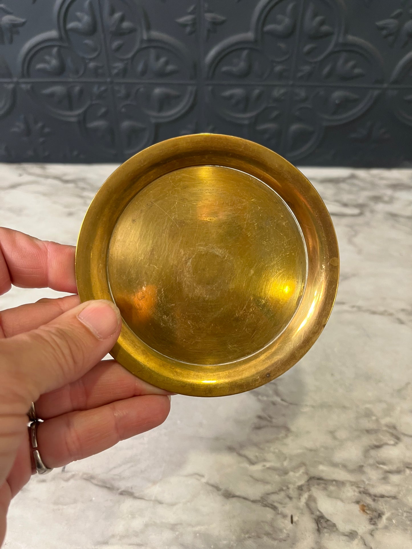 Small  3.75 brass Tray
