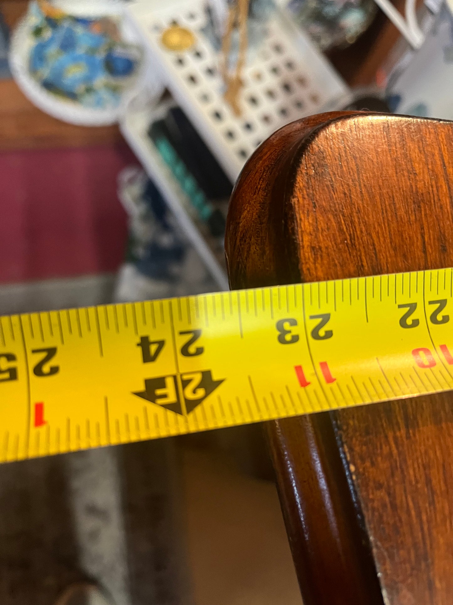 Wood Desk with Swan Legs