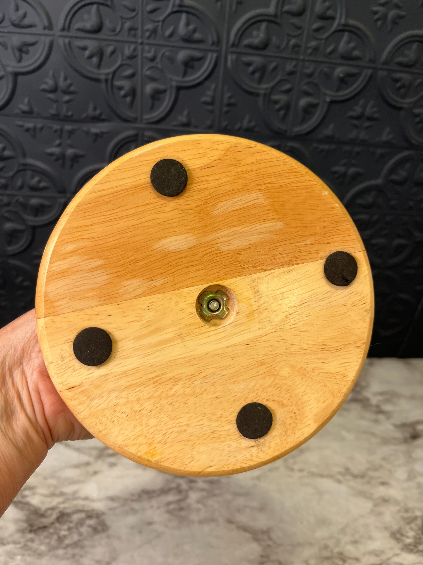 Wood and Metal Mug Rack