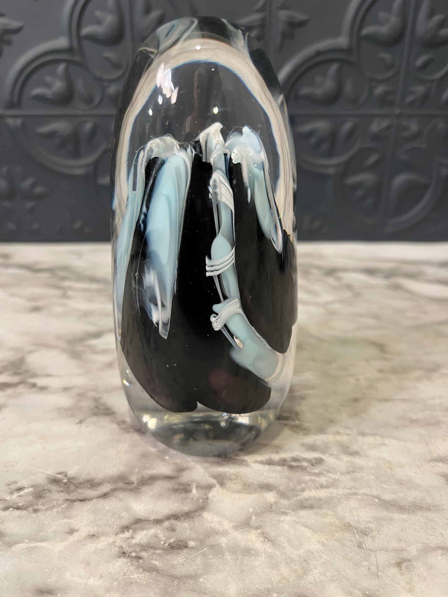 Glass Art Deco Paperweight