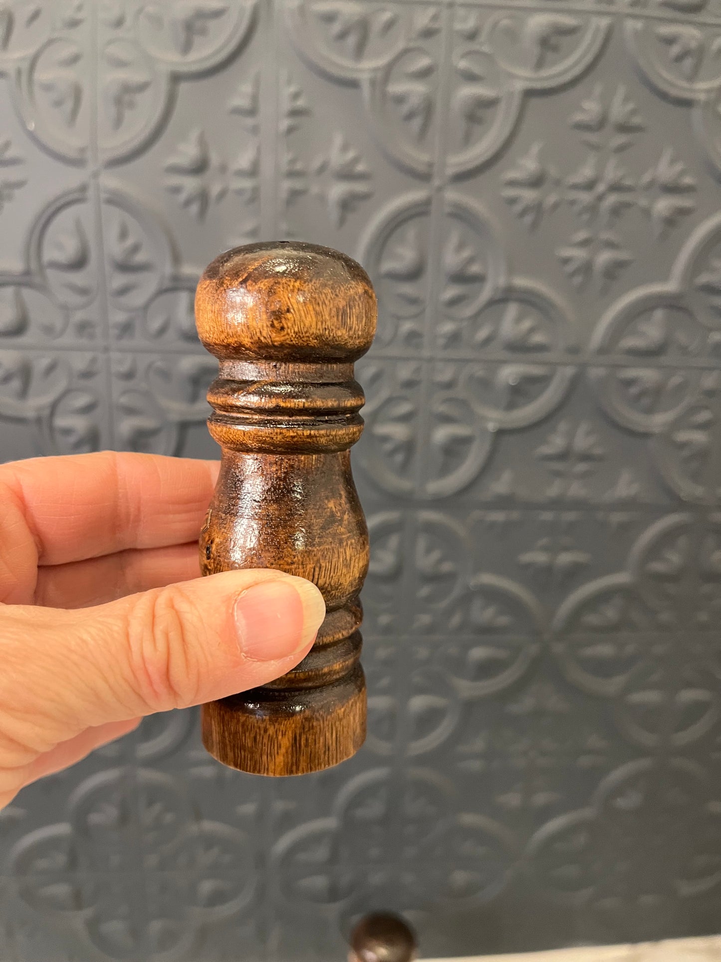 Small wood Salt and Pepper Set