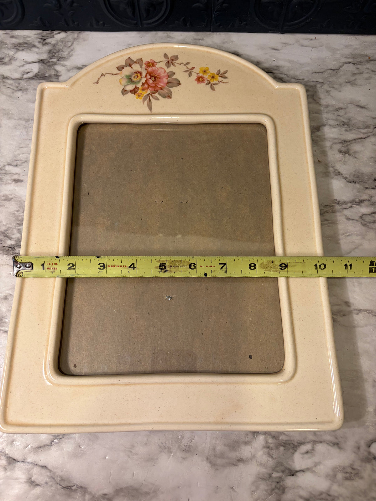 Ceramic Frame with Floral Arch