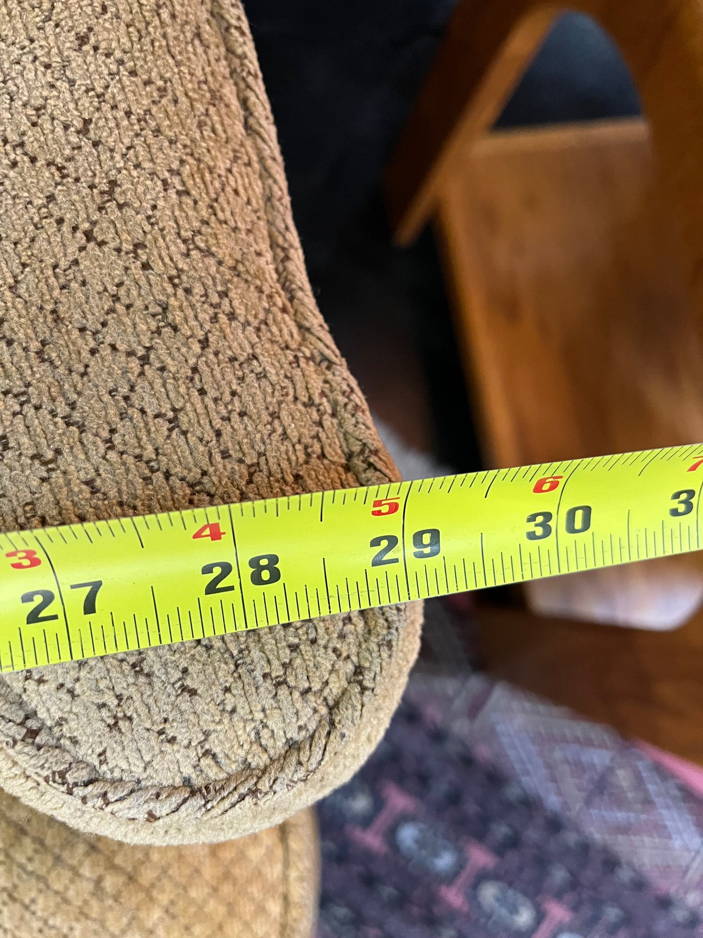 Gold High Back Arm Chair