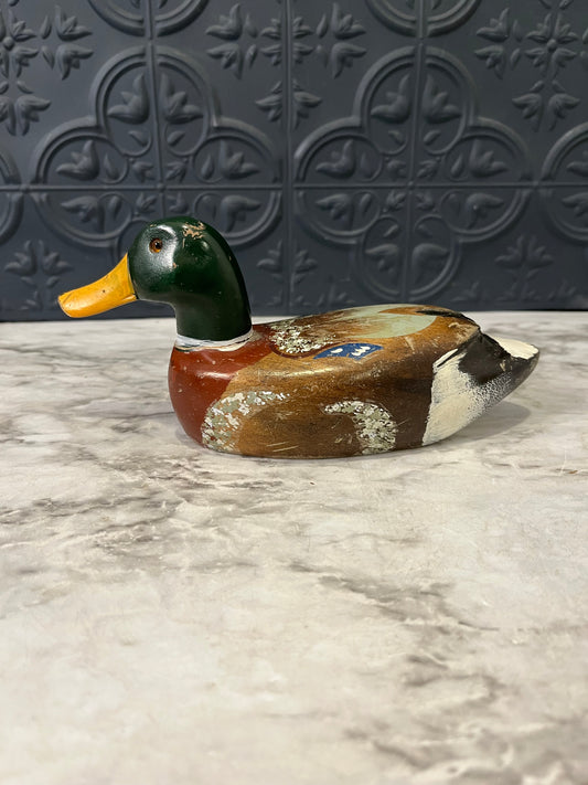 Small hand painted Mallard duck