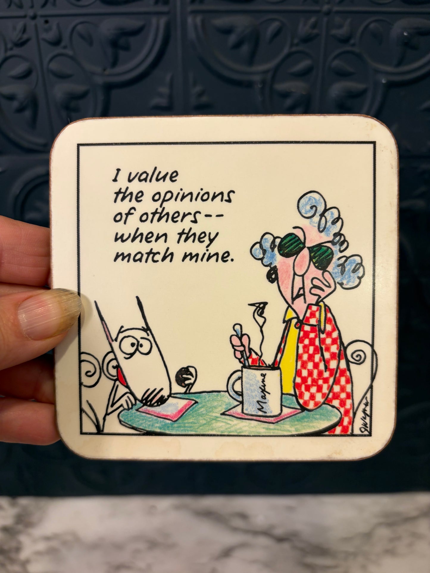 Shoebox Maxine Coasters set of 6 AS Is