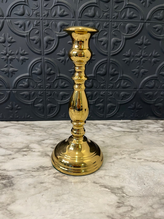 Heavy Bladwin Candle Holder 8"