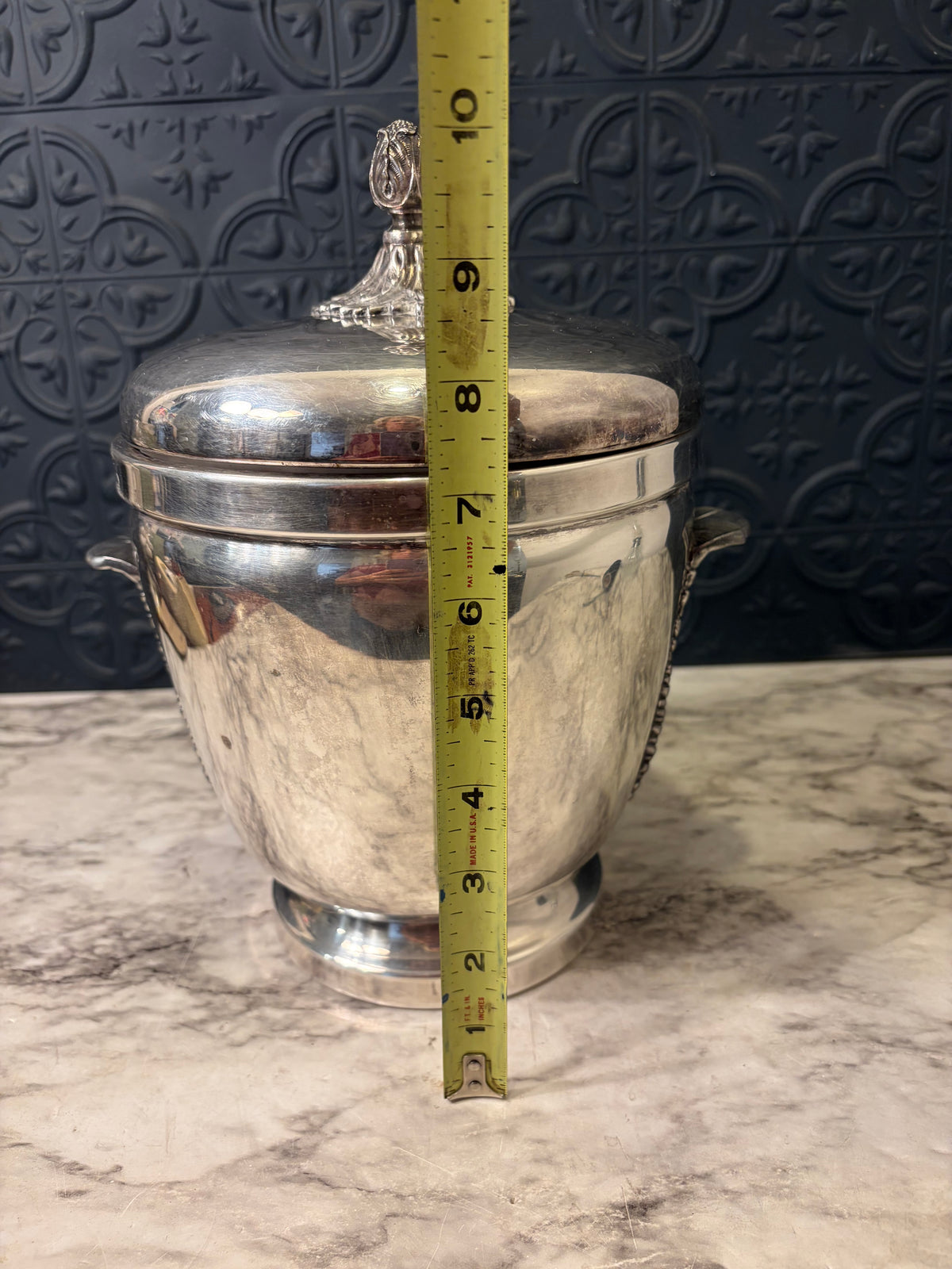 Silver Plate Ice Bucket by Saks Fifth Ave