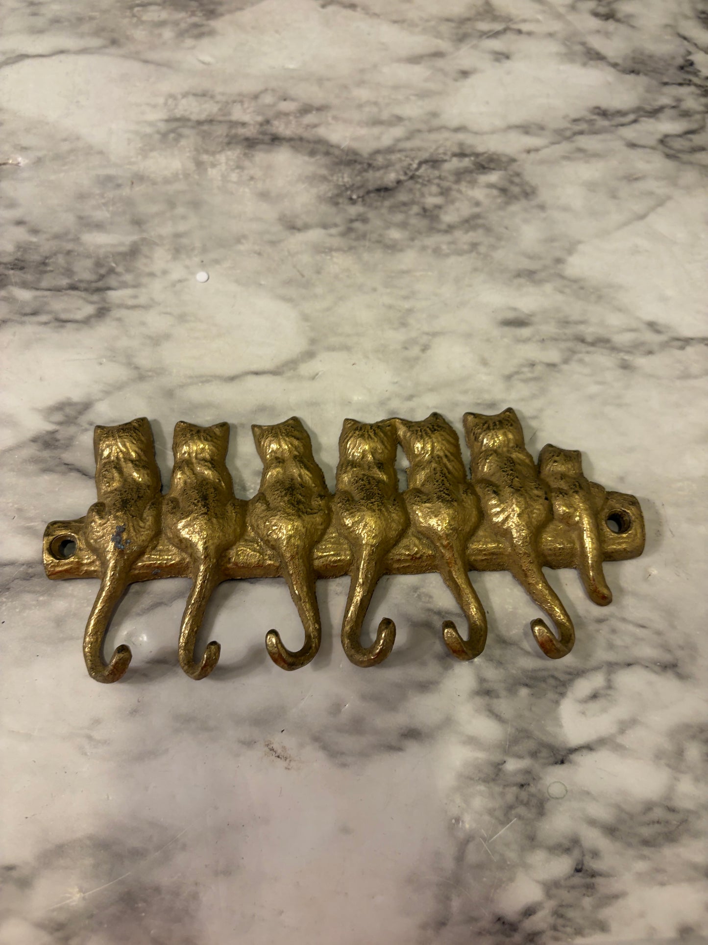 Brass Cat Tail Key Holder
