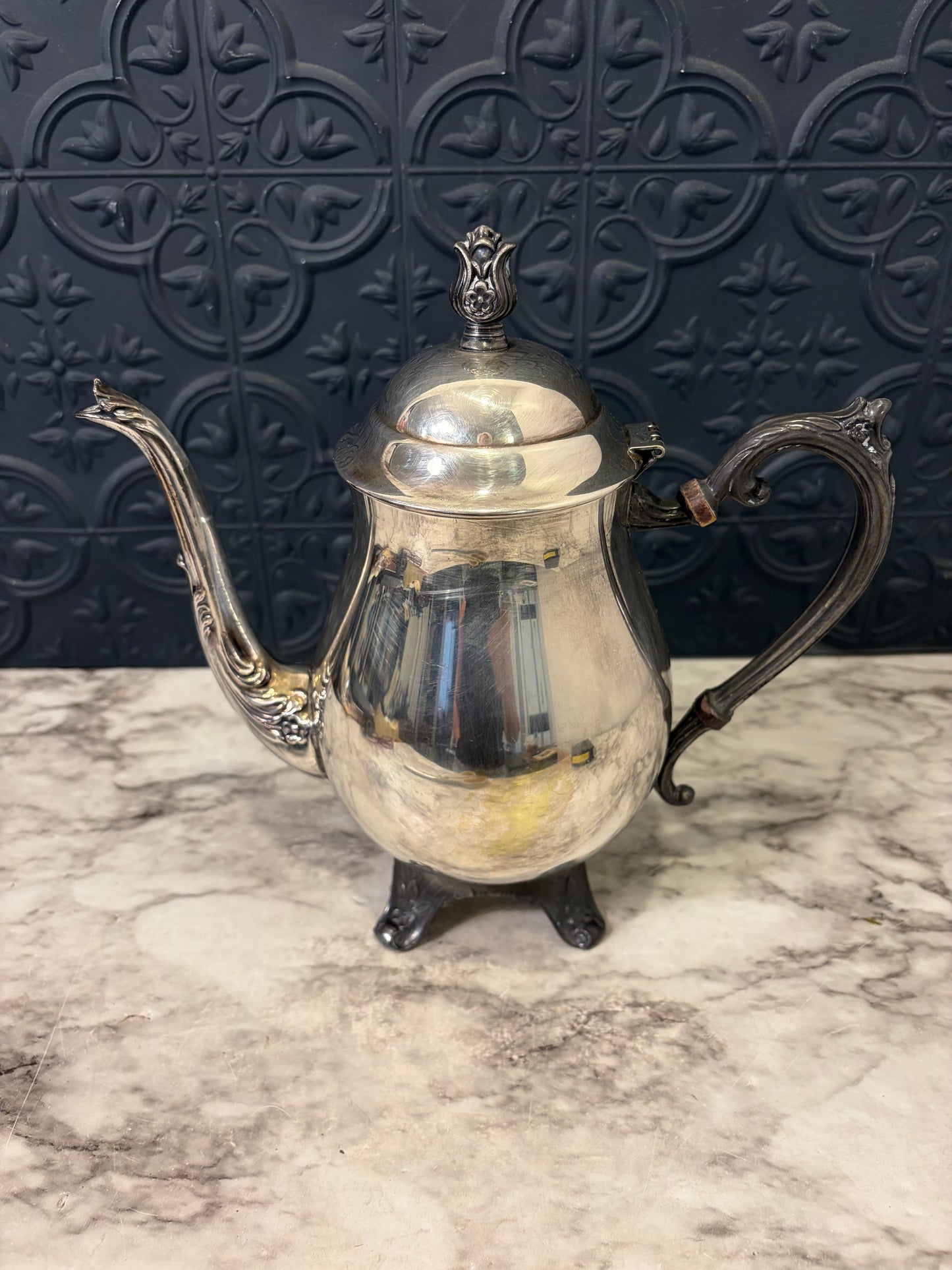 FB Rogers Silver Plate Pitcher with Feet