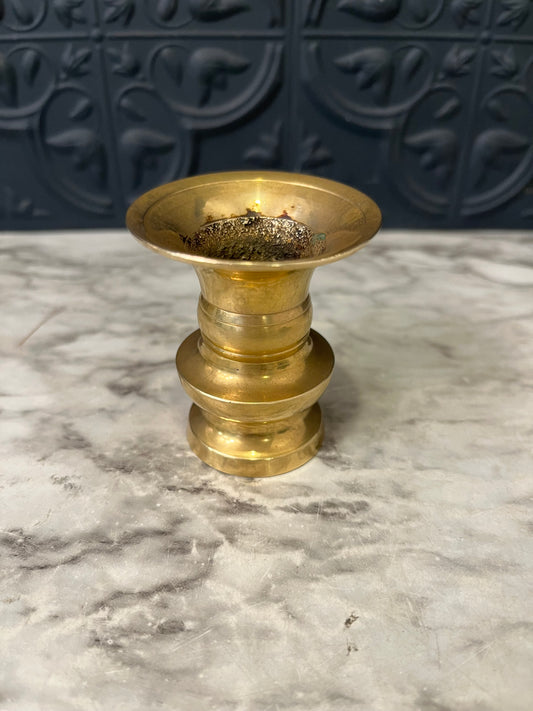 Mini Brass Vase Trumpet Style
