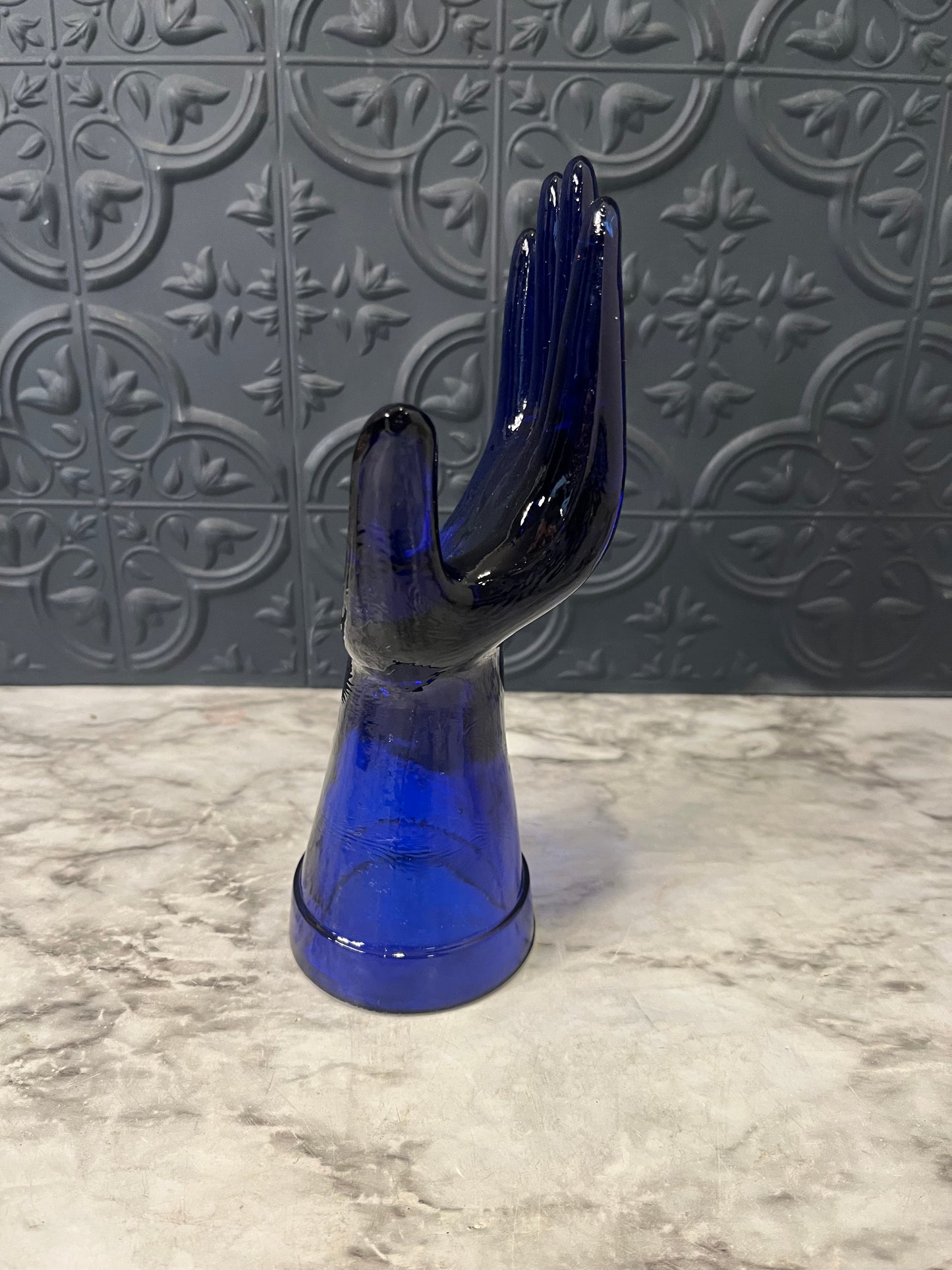 Blue Glass Hand