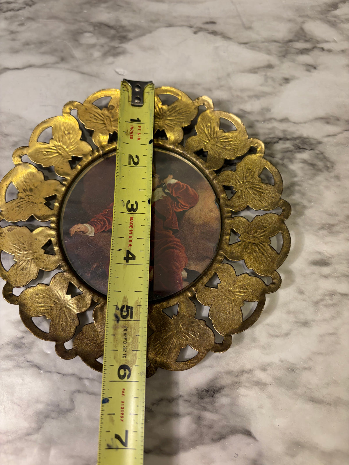 Brass Butterfly Frame Red Boy