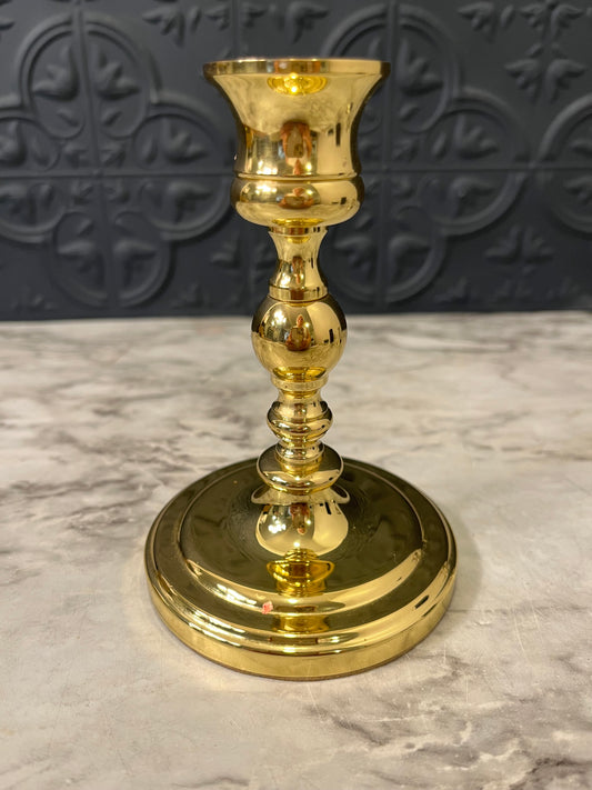 Brass Baldwin Candle Holder 4.75