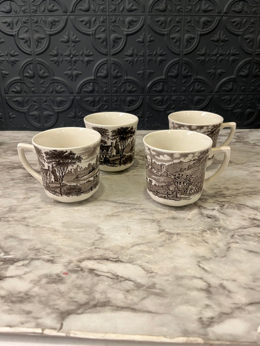 J&C Meakin Bone China Mug set of 4