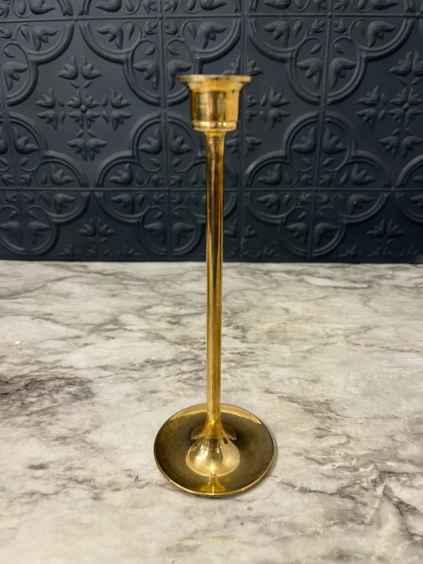 Skinny Brass Candle holder 7.5"