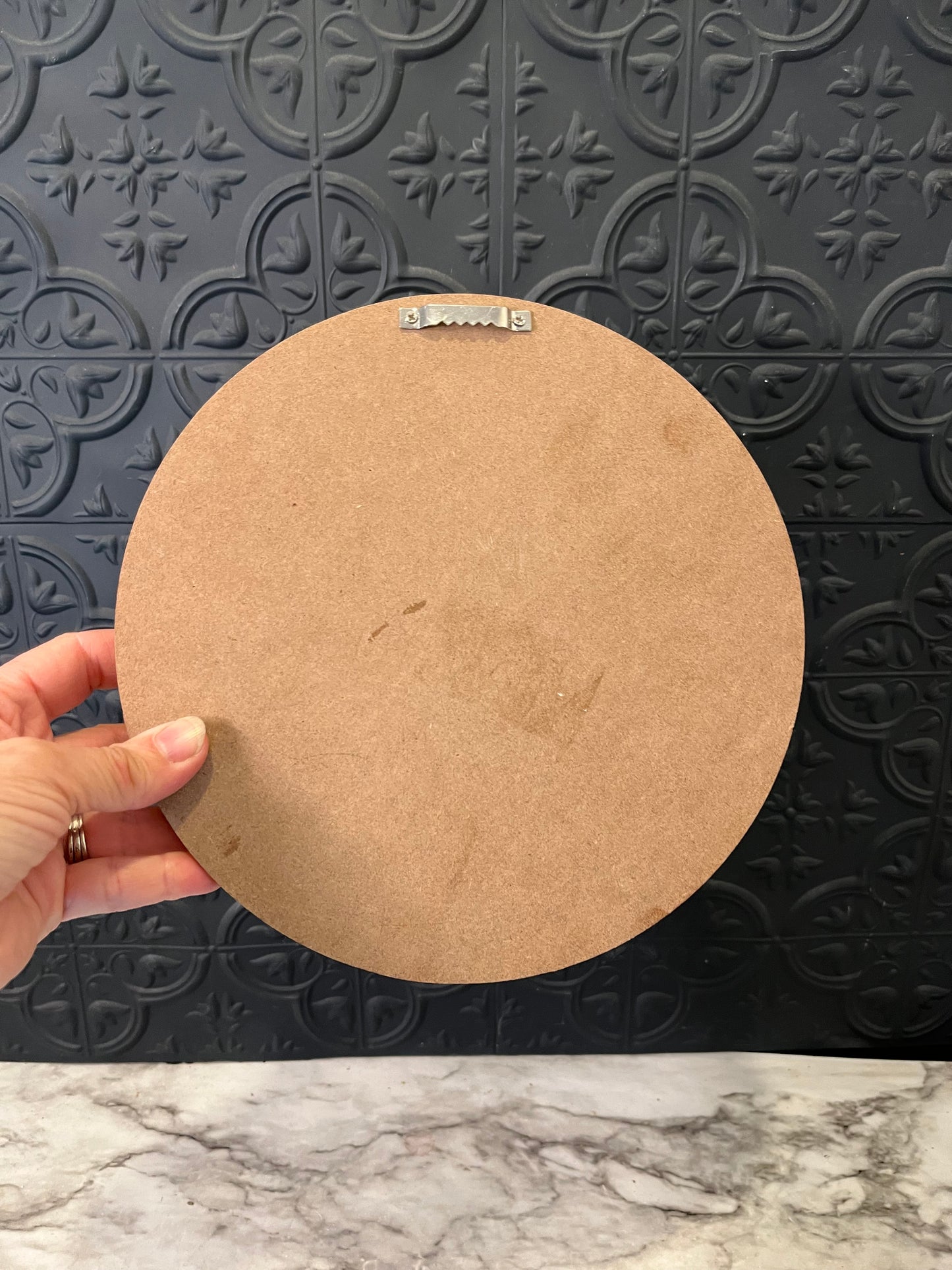 Round Terracotta mirror
