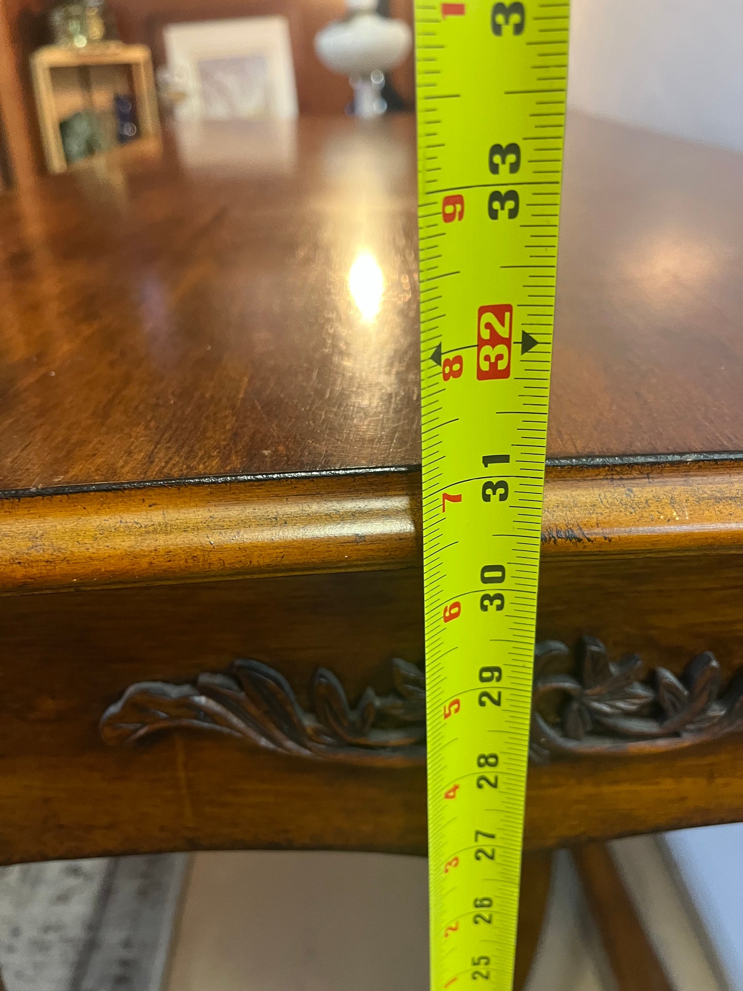 Wood Desk with Swan Legs