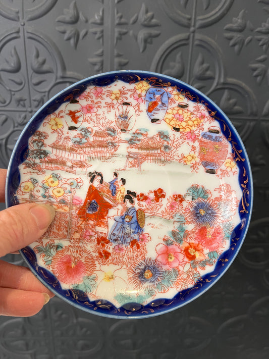 Geisha Girl Porcelain Plate 5.25"