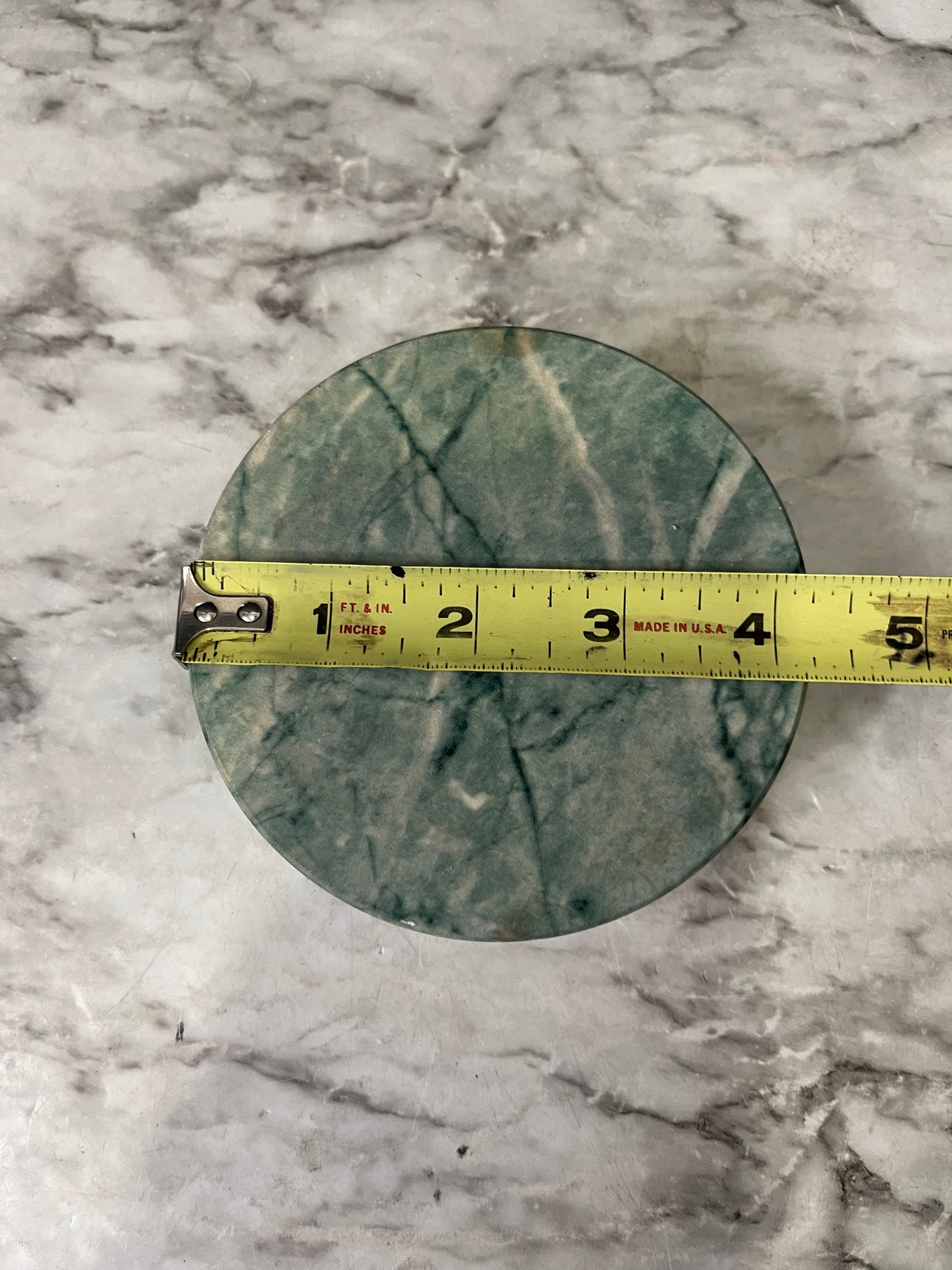 Green Stone Coasters Set of 4