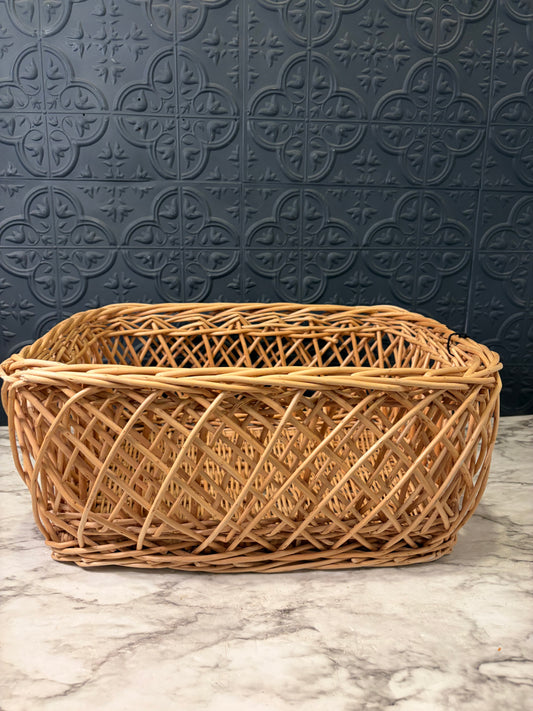 Triple Woven Basket Rectangle 15"