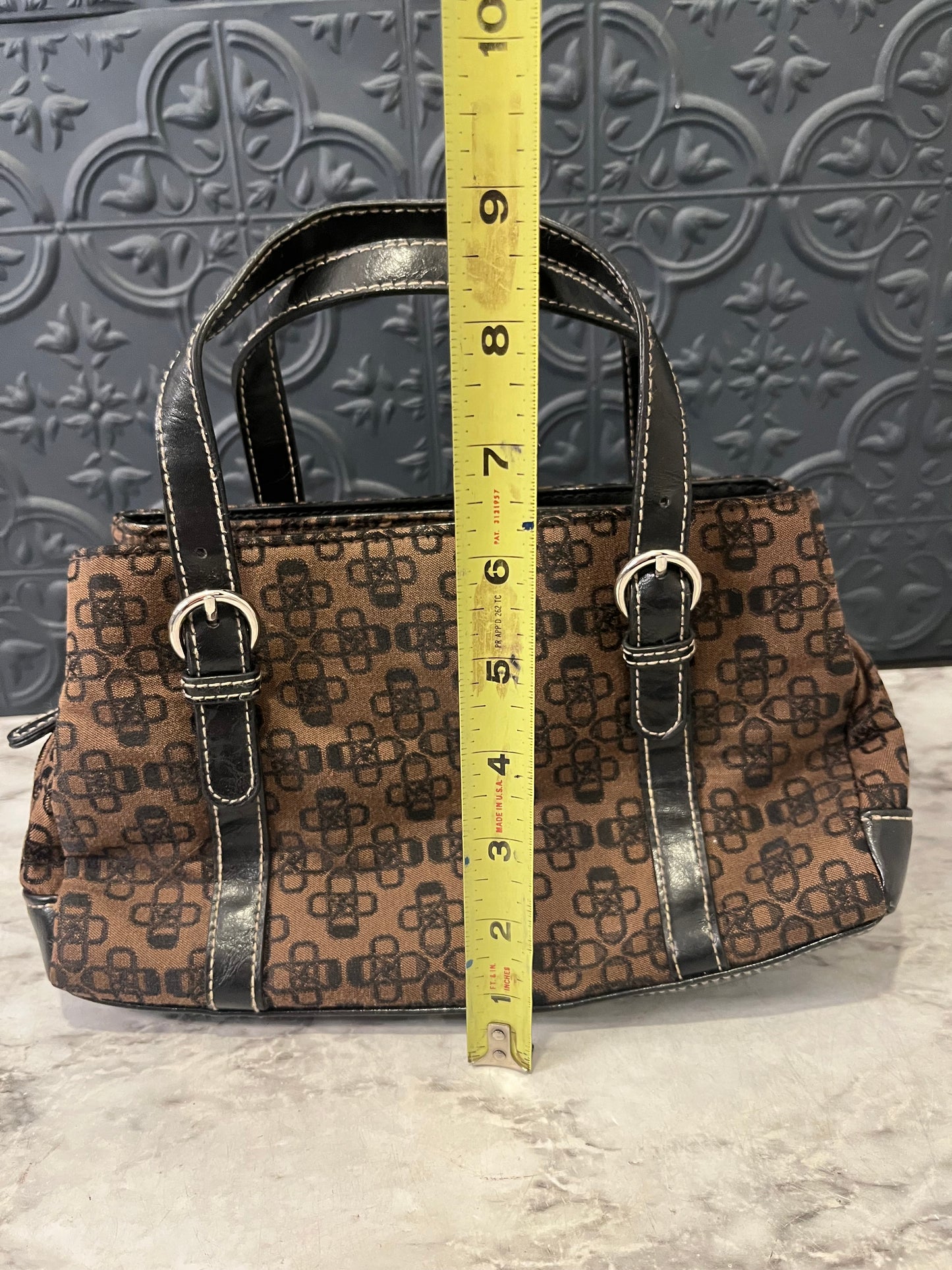 Croft and Barrow Tan and Black Handbag