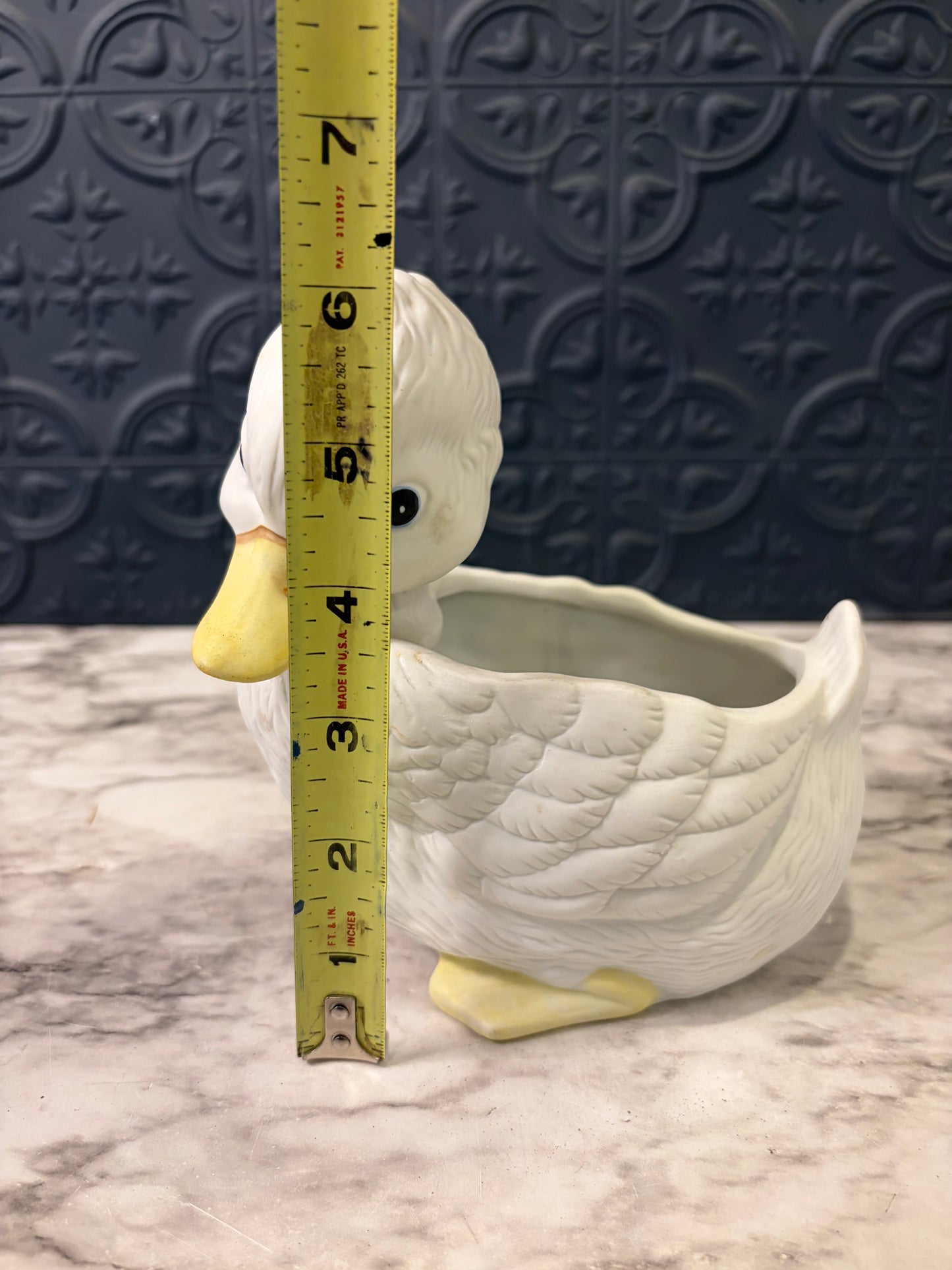 Porcelain Duck Planter