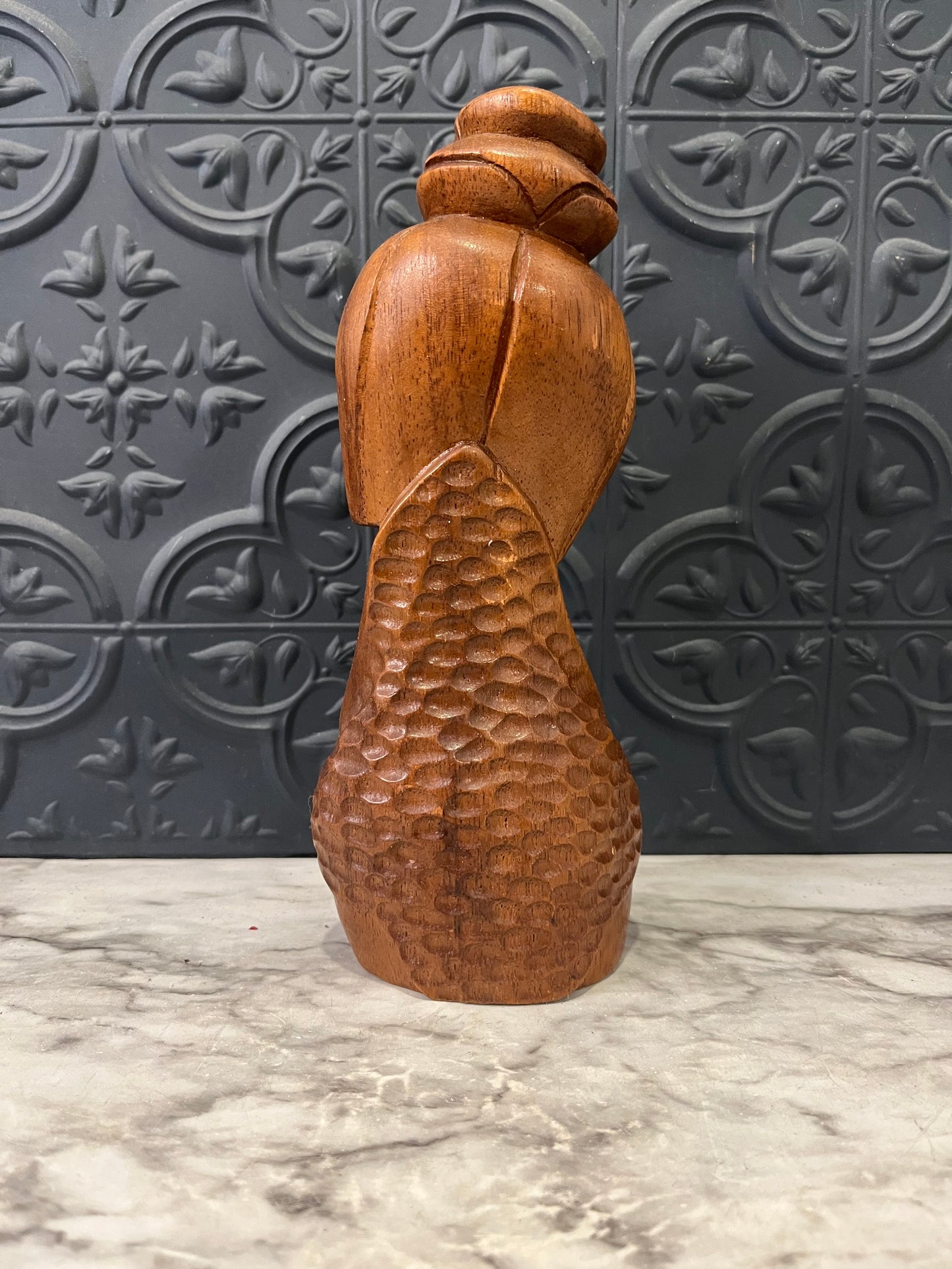 Hand Carved Woman with Necklace