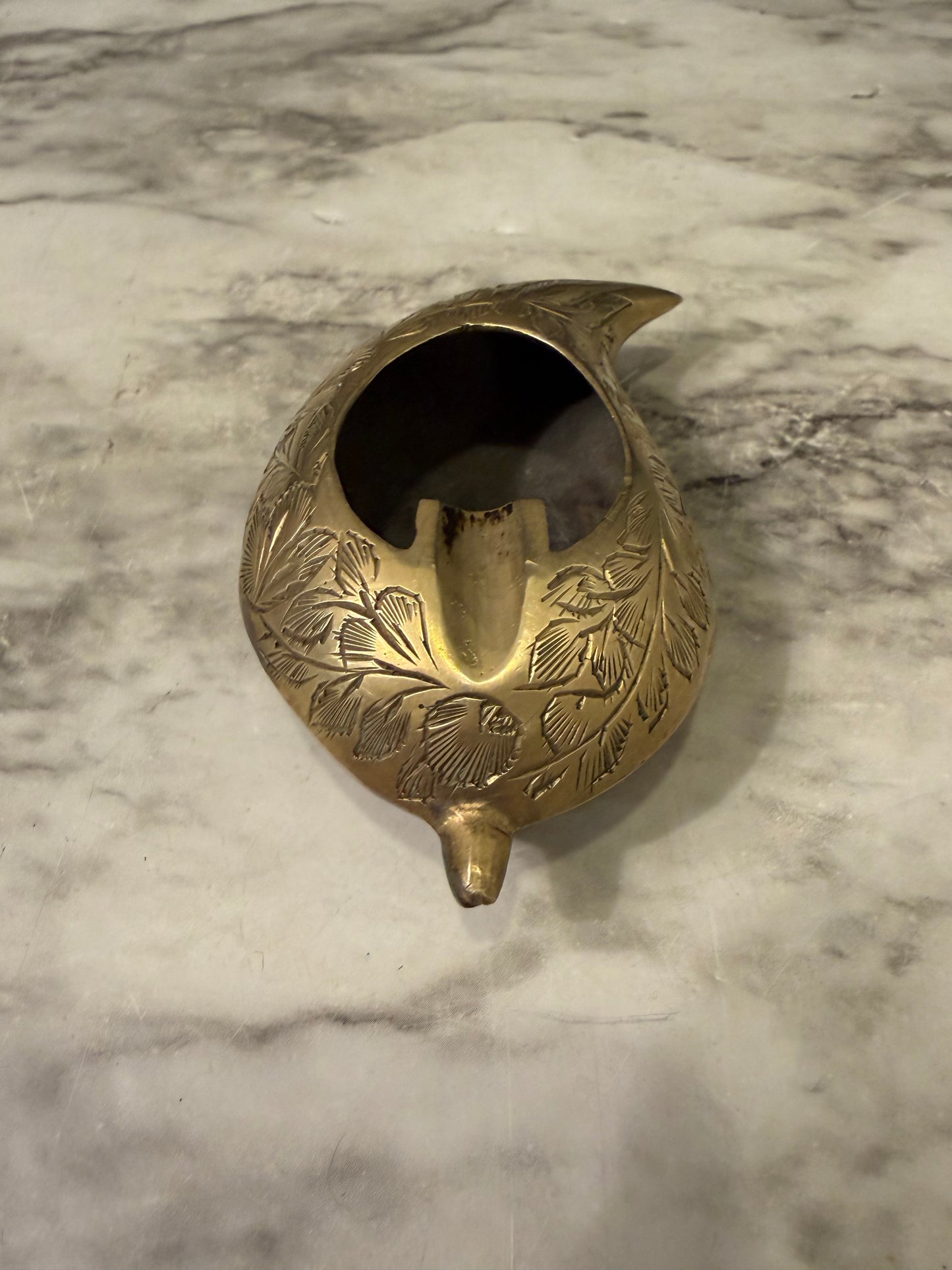 Brass Mango Shape Ashtray