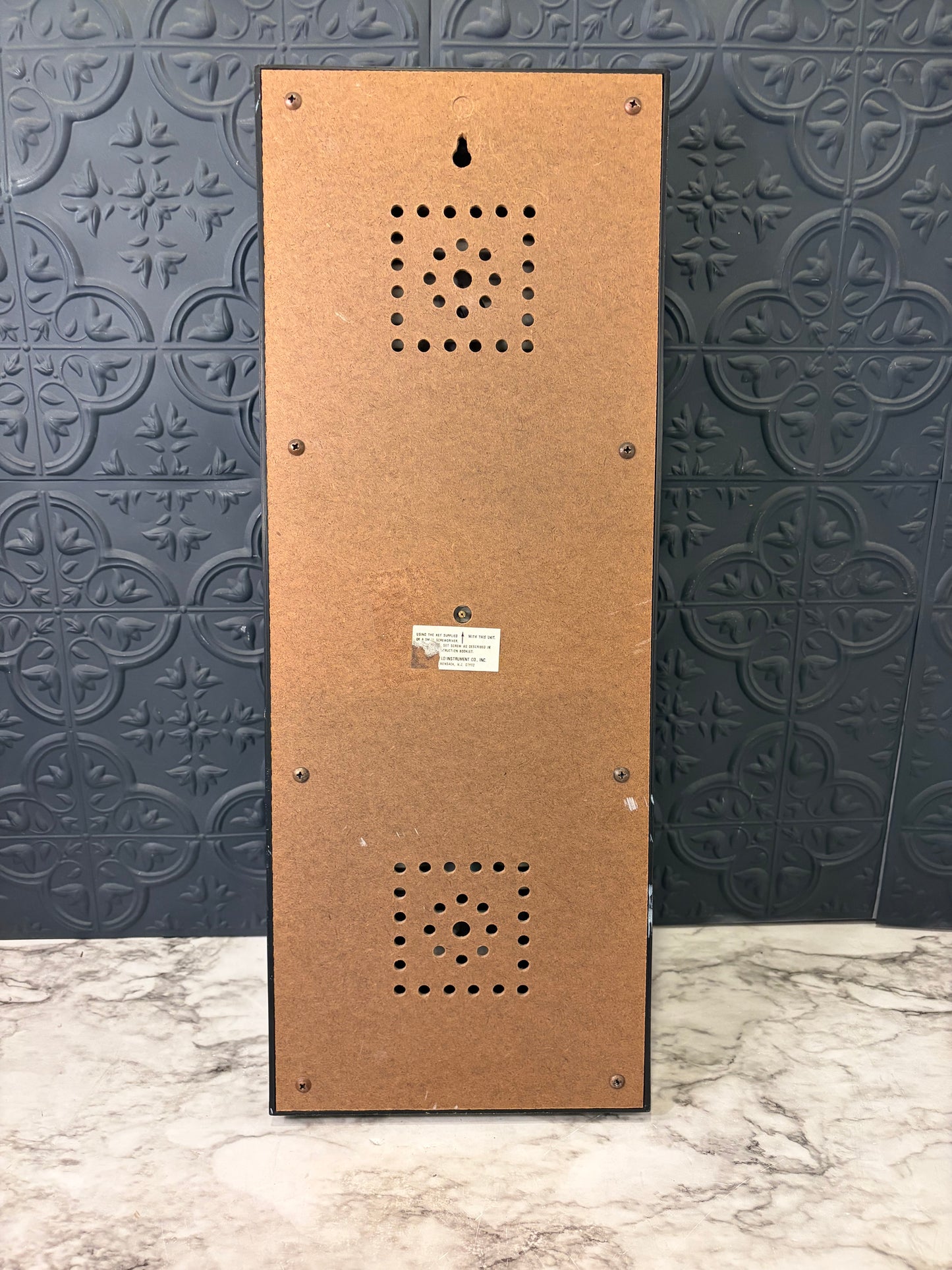 Vintage Springfield Weather Station Black with Brass Detail