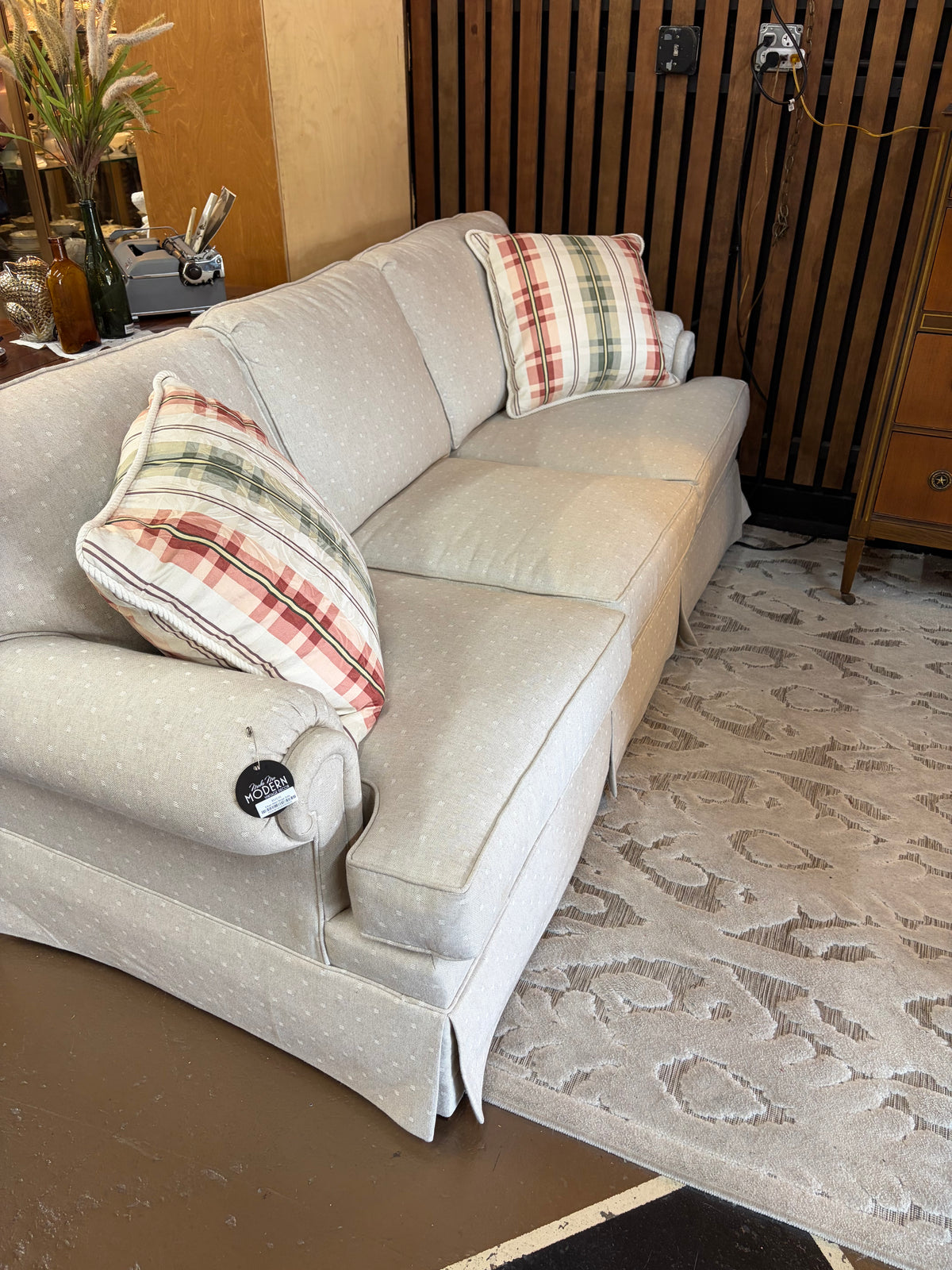 Ethan Allen Beige Sofa