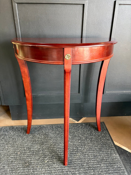 Cherry Half Moon Entry Table