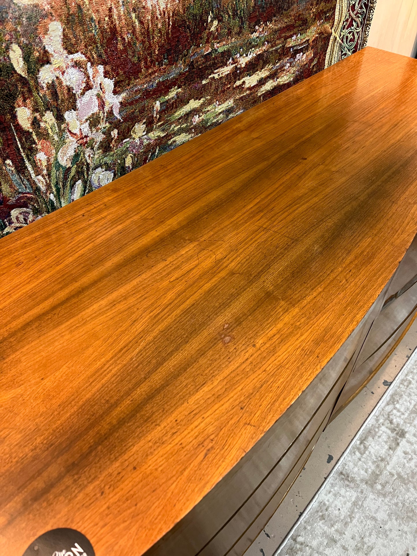 Mid Century Dresser Medium Brown Wood