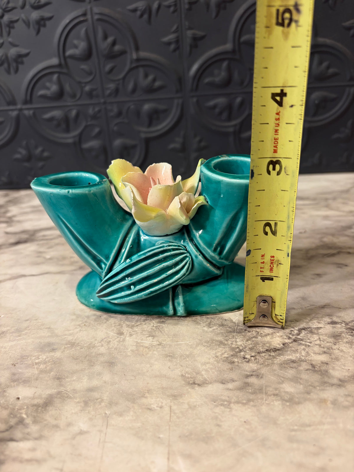 Bamboo and Lotus Candle Holder from Japan