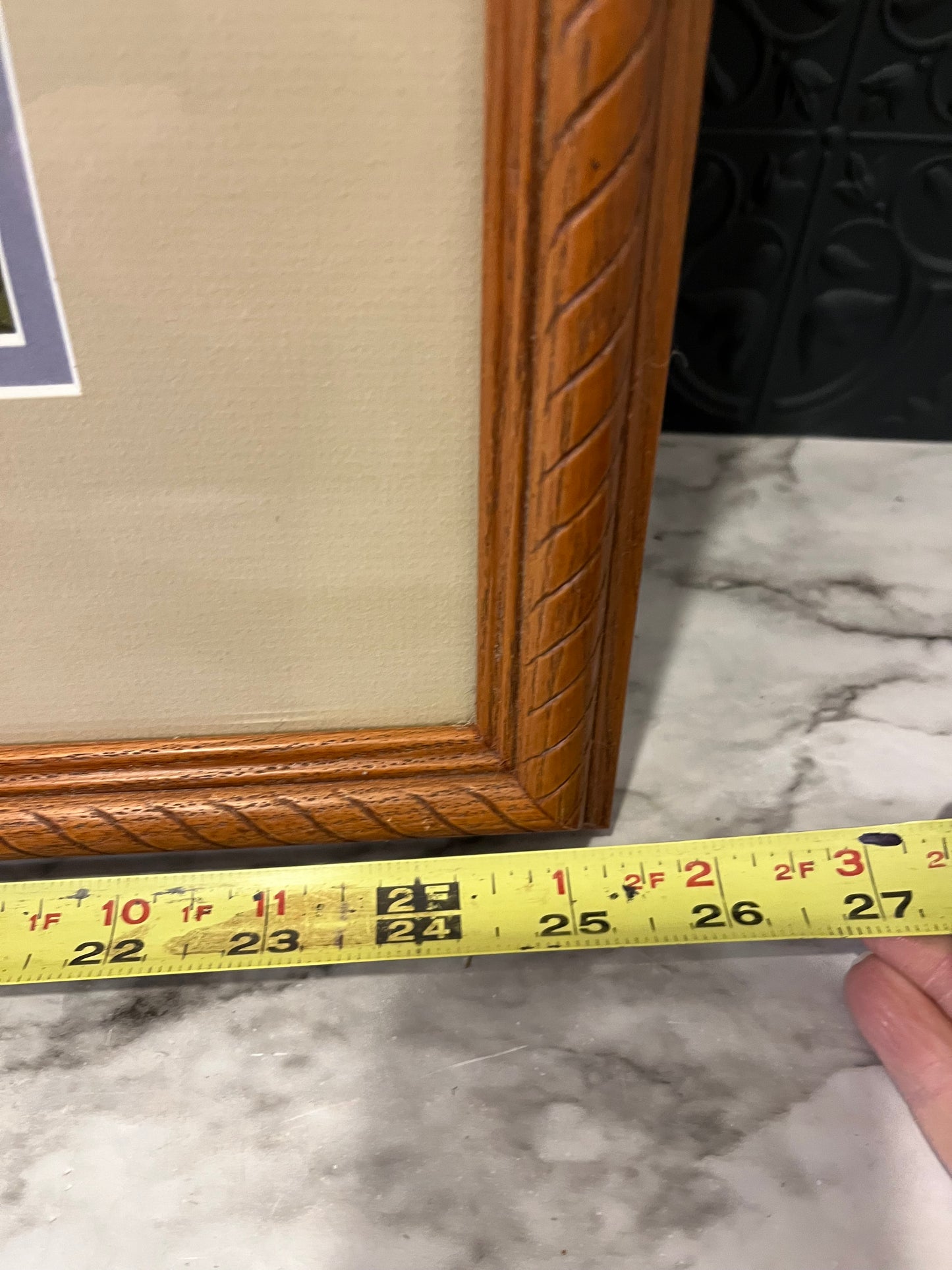 Framed Watercolor of Mountain Wildflowers