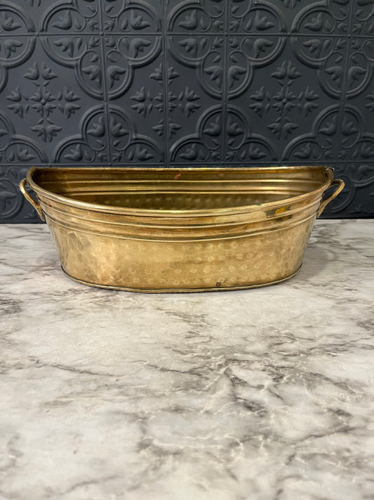 Brass Boat Planter
