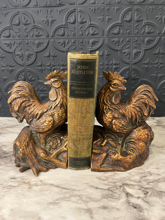 Rooster Bookends
