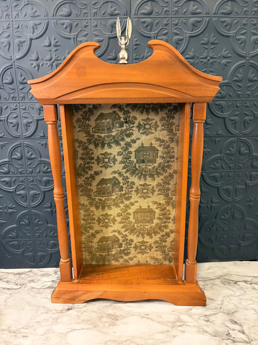 Curio Wall Shelf with Fabric