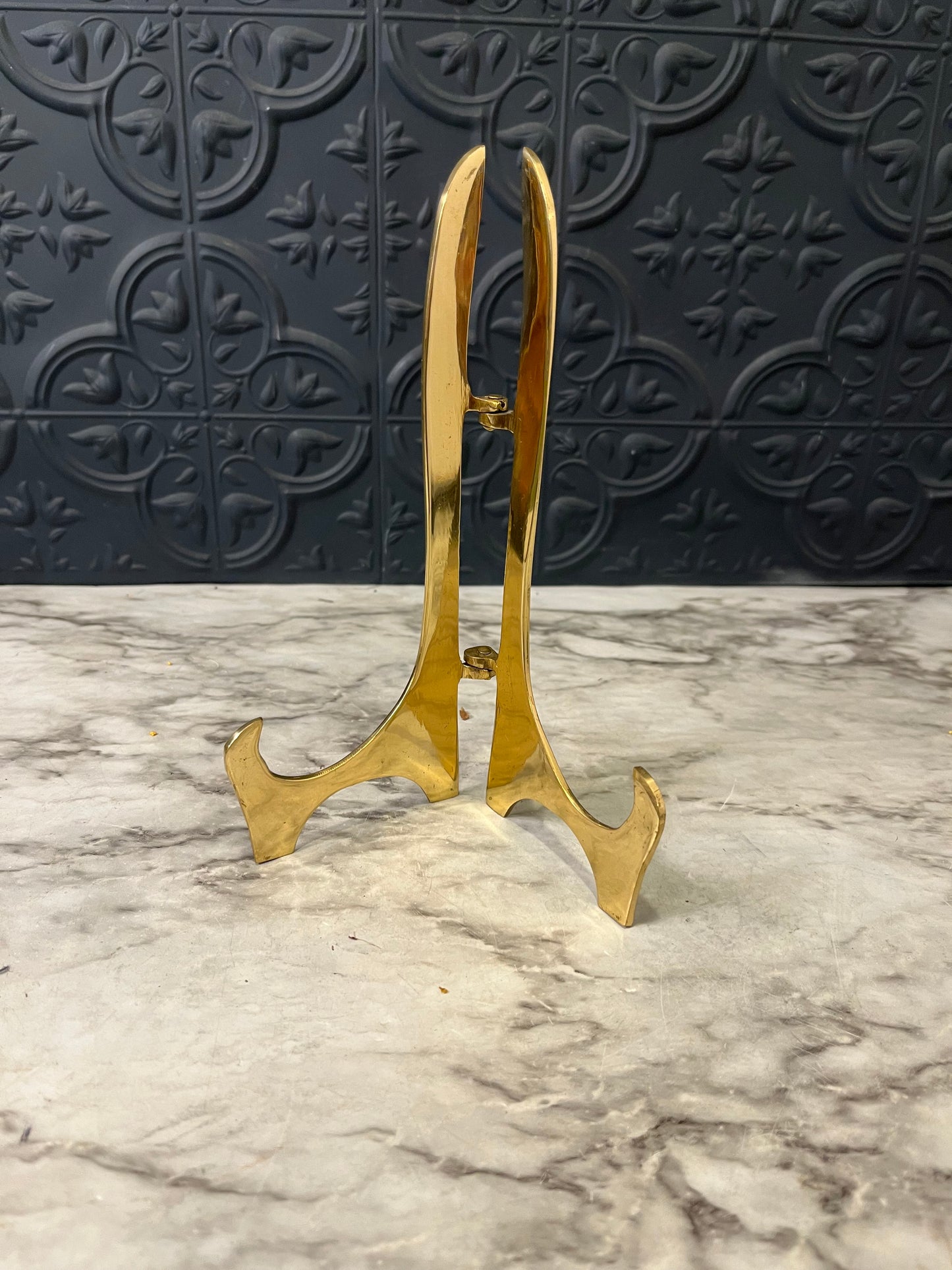 Small brass picture easel