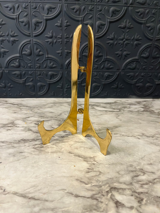 Small brass picture easel