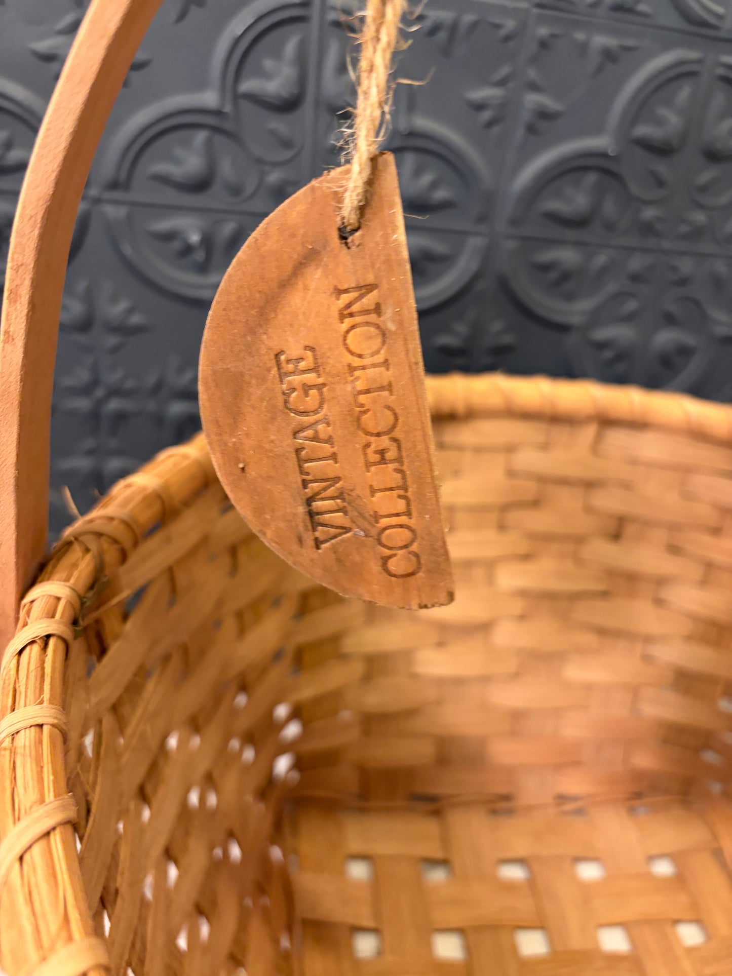 Vintage Collection Handled Basket 14.5"