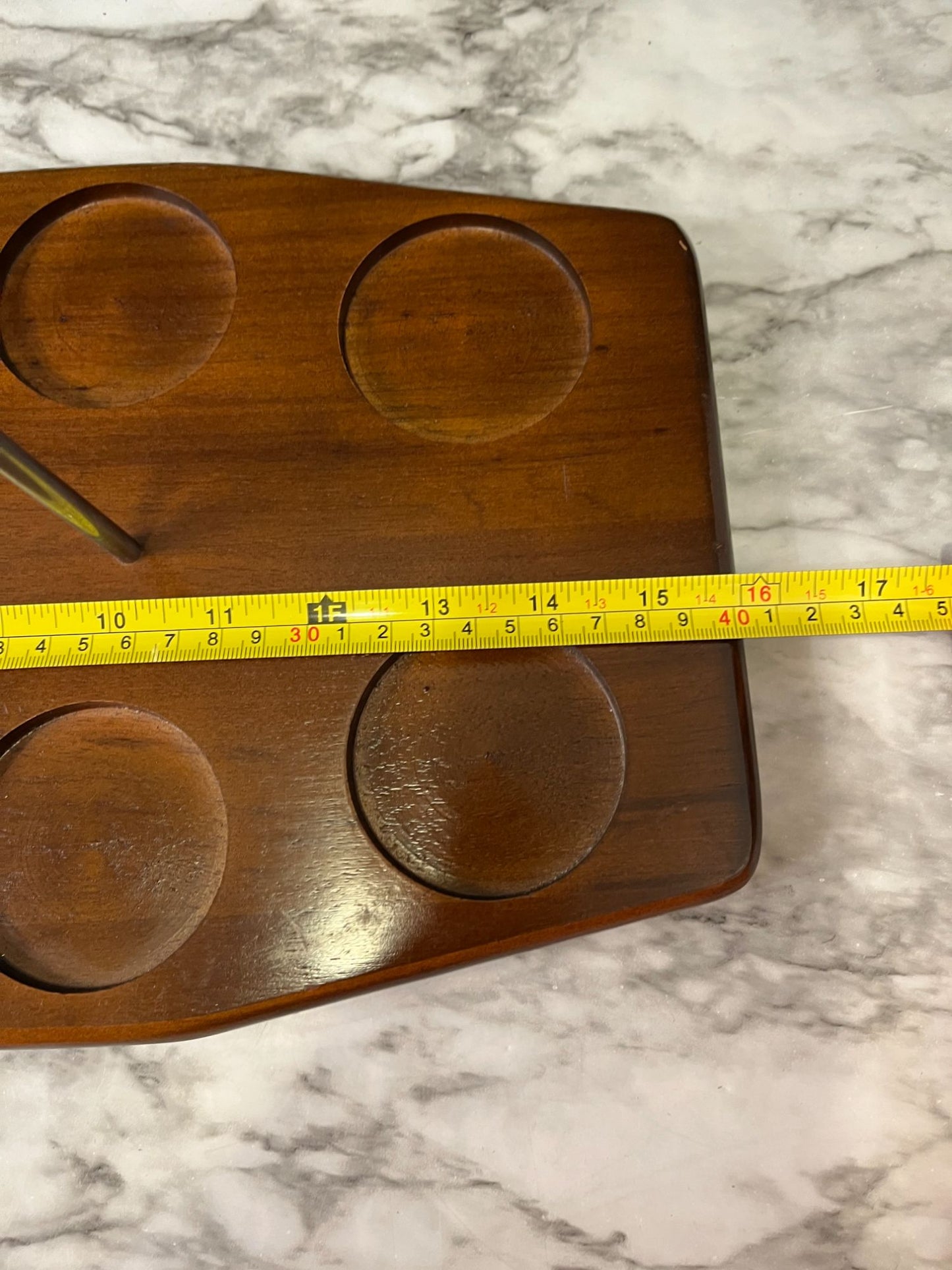 Vintage Wood Beer Flight Tray/glass tray