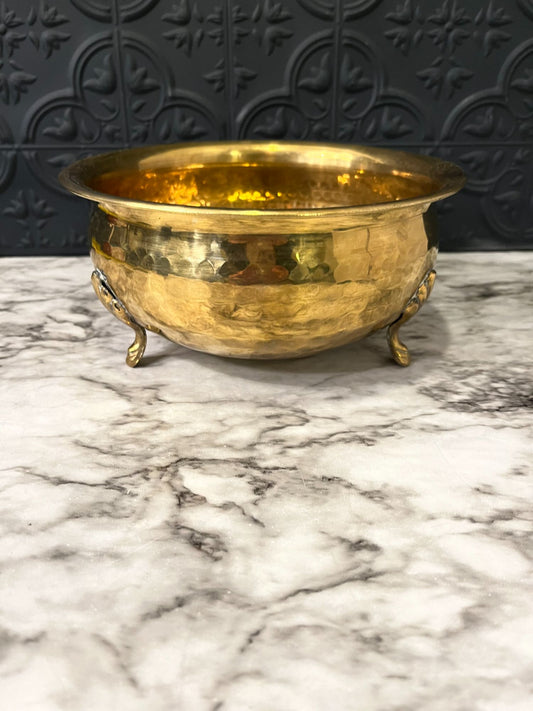 Brass Bowl With Feet