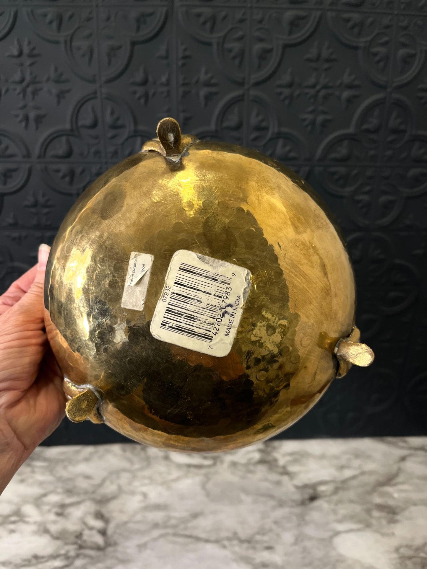 Brass Bowl With Feet